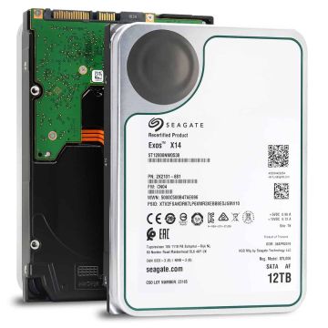 Seagate Exos X14 ST12000NM0538 12TB 7.2K RPM SATA 6Gb/s 512e 256MB 3.5 Hard Drive (ST12000NM0538) thumbnail