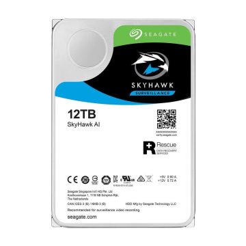 Seagate SkyHawk AI interne harde schijf 12 TB 7200 RPM 256 MB 3.5" SATA III (ST12000VE0008) thumbnail