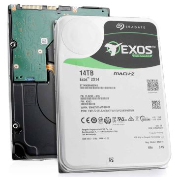 Seagate Exos 2X14 ST14000NM0001 14TB 7.2K RPM SAS 12Gb/s 4Kn MACH.2 3.5in Hard Drive (ST14000NM0001) thumbnail