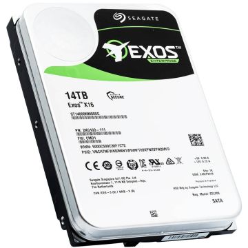 Seagate Exos X16 ST14000NM000G 14TB 7.2K RPM SATA 6Gb/s 512e 3.5in Hard Drive (ST14000NM000G) thumbnail