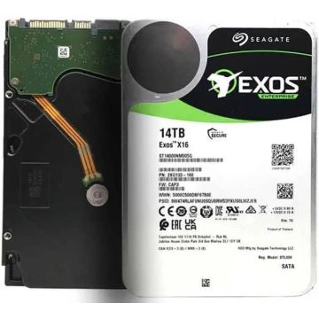 Seagate Exos X16 ST14000NM005G 14TB 7.2K RPM SATA 6Gb/s 512e CMR 3.5in Hard Drive (ST14000NM005G) thumbnail