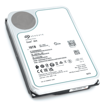Seagate Exos X24 ST16000NM000H 16TB 7.2K RPM SATA 6Gb/s 512e 3.5in Hard Drive (ST16000NM000H) thumbnail