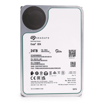 Seagate Exos ST24000NM000H 24TB 7.2K RPM SATA 6Gb/s 512e CMR 3.5in Hard Drive (ST24000NM000H) thumbnail