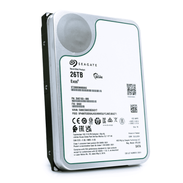 Seagate Exos ST26000NM001C 26TB 7.2K RPM SATA 6Gb/s 512e 512MB 3.5in HDD (ST26000NM001C) thumbnail