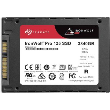 Seagate IronWolf Pro 125 ZA3840NX10001 3.84TB SATA 6Gb/s 2.5in Solid State Drive (ZA3840NX10001) thumbnail