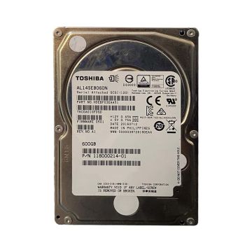 Toshiba AL14SEB060N 600GB 10K RPM SAS 12Gb/s 512e 2.5in Hard Drive (AL14SEB060N) thumbnail