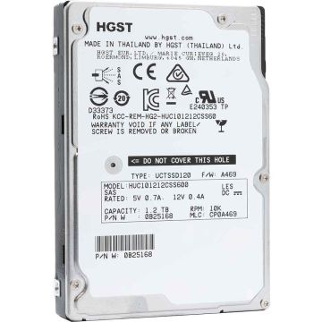 Western Digital HGST Ultrastar C10K1200 HUC101212CSS600 0B25168 1.2TB 10K RPM SAS 6Gb/s 64MB 2.5 Hard Drive (HUC101212CSS600_0B25168) thumbnail