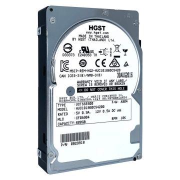 Western Digital HGST Ultrastar C10K1800 HUC101860CS4200 0B29918 600GB 10K RPM SAS 12Gb/s 4Kn 128MB 2.5 ISE Hard Drive (HUC101860CS4200_0B29918) thumbnail