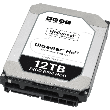 Western Digital Ultrastar He12 HUH721212AL4200 0F29560 12TB 7.2K RPM SAS 12Gb/s 4Kn 256MB 3.5 ISE Hard Drive (HUH721212AL4200) thumbnail