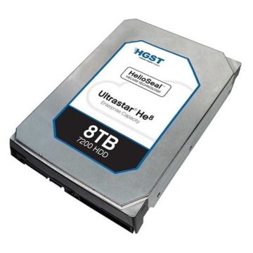 Western Digital Ultrastar He8 HUH728080ALE604 0F25721 8TB 7.2K RPM SATA 6Gb/s 512e SE 3.5in Hard Drive (HUH728080ALE604) thumbnail