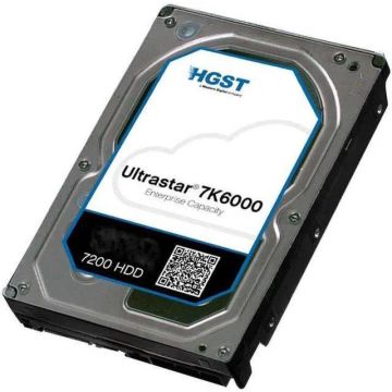 Western Digital HGST Ultrastar 7K6000 HUS726060ALE610 0F23001 6TB 7.2K RPM SATA 6Gb/s 512e 128MB 3.5 ISE Hard Drive (HUS726060ALE610) thumbnail
