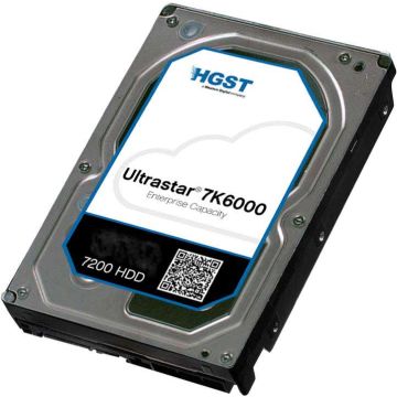 Western Digital HGST Ultrastar 7K6000 HUS726060ALN614 0F23022 6TB 7.2K RPM SATA 6Gb/s 4Kn 128MB 3.5 SE Hard Drive (HUS726060ALN614) thumbnail