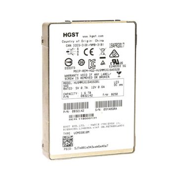 Western Digital HGST HUSMM1616ASS201 1.6TB SAS 12Gb/s 2.5in SSD (HUSMM1616ASS201) thumbnail