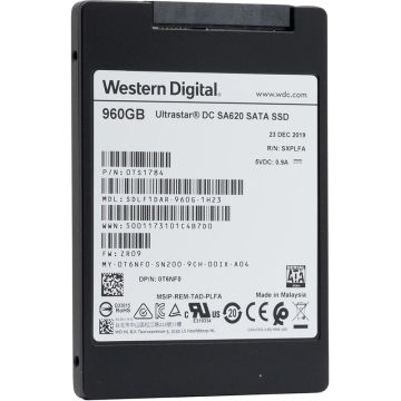 Western Digital Ultrastar DC SA620 SDLF1DAR-960G-1H23 T6NF0 960GB SATA 6Gb/s MLC 2.5in Solid State Drive (SDLF1DAR960) thumbnail