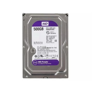 Western Digital Purple WD05PURX 500GB 5.4K RPM SATA 6Gb/s 64MB 3.5 Hard Drive (WD05PURX) thumbnail