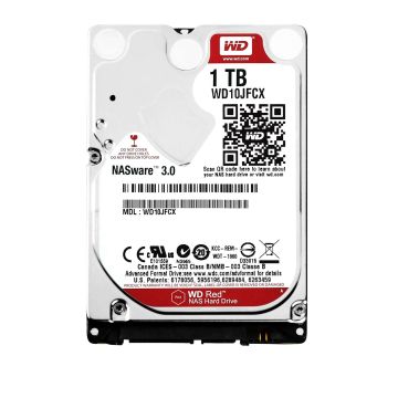 Western Digital Red WD10JFCX 1TB 5.4K RPM SATA 6Gb/s 3.5 Hard Drive (WD10JFCX) thumbnail