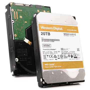 Western Digital Gold WD201KRYZ 20TB 7.2K RPM SATA 6Gb/s 512e CMR 3.5in Hard Drive (WD201KRYZ) thumbnail