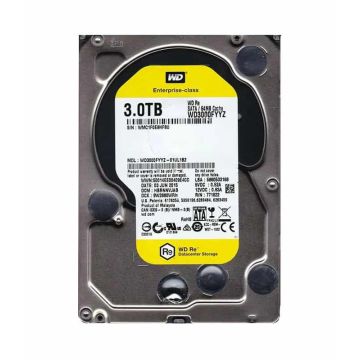 Western Digital Re WD3000FYYZ 3TB 7.2K RPM SATA 6Gb/s 64MB 3.5 Hard Drive (WD3000FYYZ) thumbnail