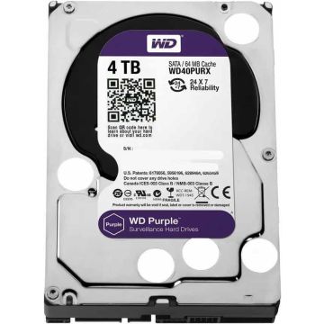 Western Digital Purple NV WD4NPURX 4TB 7.2K RPM SATA 6Gb/s 64MB 3.5 Hard Drive (WD4NPURX) thumbnail