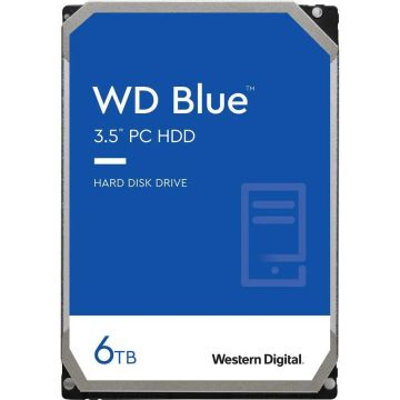 Western Digital Blue WD60EZRZ 6TB 5.4K RPM SATA 6Gb/s 64MB 3.5 PC Hard Drive (WD60EZRZ) thumbnail