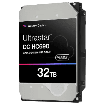 Western Digital Ultrastar DC HC690 WSH72BV32ALE604 0F63125 32TB Host-Managed SMR  7.2K RPM SATA 6Gb/s 512e 3.5in Hard Drive (WSH72BV32ALE604) thumbnail