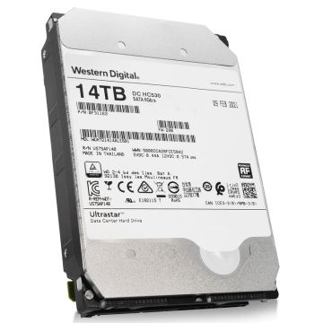 Western Digital Ultrastar DC HC530 WUH721414ALE601 14TB 7.2K RPM SATA 6Gb/s 3.5in Hard Drive (WUH721414ALE601_PWR) thumbnail