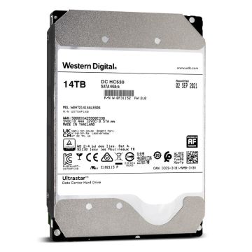 Western Digital Ultrastar DC HC530 WUH721414ALE604 14TB 7.2K RPM SATA 6Gb/s 512e 3.5in Hard Drive (WUH721414ALE604-0F31152_PWR) thumbnail