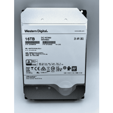 Western Digital WD Ultrastar 16TB HDD DC HC550 7200RPM SATA 6Gb/s 3.5 Enterprise Hard Drive WUH721816ALE6L4 (0F38462) (WUH721816ALE6L4) thumbnail