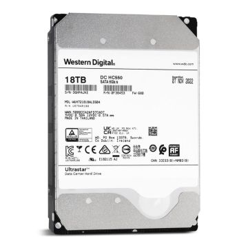 Western Digital Ultrastar DC HC550 WUH721818ALE604 0F59266 18TB 7.2K RPM SATA 6Gb/s 512e 3.5in Hard Drive (WUH721818ALE604_PWR) thumbnail
