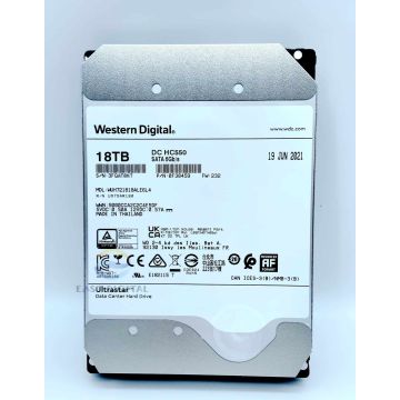 Western Digital WD Ultrastar 18TB HDD DC HC550 7200RPM SATA 6Gb/s 3.5 Enterprise Hard Drive - WUH721818ALE6L4 (0F38459) (WUH721818ALE6L4) thumbnail