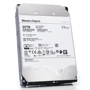 Western Digital Ultrastar HC560 WUH722020ALE604 0F38752 20TB 7.2K RPM SATA 6Gb/s 512e Power Disable 3.5in Hard Drive (WUH722020ALE604-0F38752_PWR) thumbnail