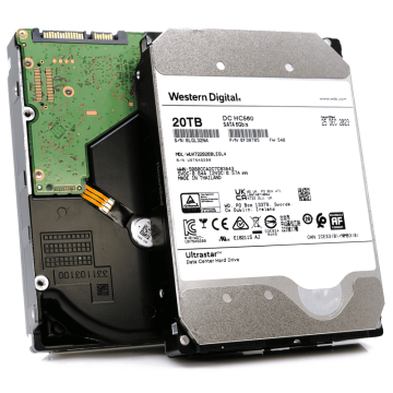 Western Digital Ultrastar DC HC560 WUH722020BLE601 0F38781 20TB 7.2K RPM SATA 6Gb/s 512e 3.5in Hard Drive (WUH722020BLE601-0F38781_PWR) thumbnail