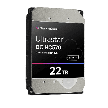 Western Digital Ultrastar DC HC HC570 WUH722222ALE6L0 0F48153 22TB 7.2K RPM SATA 6Gb/s 512e 3.5in Hard Drive (WUH722222ALE6L0) thumbnail