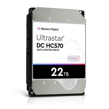 Western Digital Ultrastar DC HC570 WUH722222ALE6L1 22TB 7.2K RPM SATA 6Gb/s 512e SED 3.5in Hard Drive (WUH722222ALE6L1) thumbnail