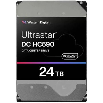 Western Digital Ultrastar DC HC590 WUH722624AL5204 0F59373 24TB 7.2K RPM SAS 12Gb/s 512e 512MB 3.5in HDD (WUH722624AL5204) thumbnail