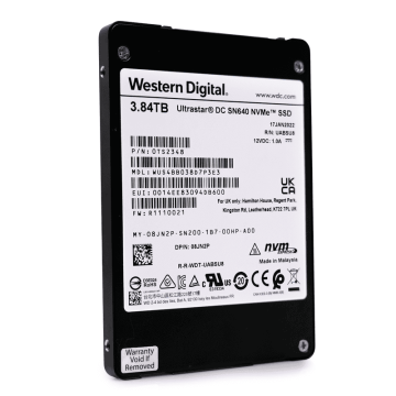 Western Digital Ultrastar DC SN640 WUS4BB038D7P3E3 0TS2088 3.84TB PCIe Gen3 x4 4GB/s 3D TLC U.2 NVMe 2.5in Recertified Solid Sta (WUS4BB038D7P3E3-REC) thumbnail