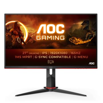 AOC 27G2SPU/BK computer monitor 68,6 cm (27") 1920 x 1080 Pixels Full HD Zwart, Rood (27G2SPU/BK) thumbnail