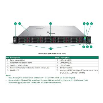 HP DL360 GEN10 4208 1P 16G N (P19774-B21-RFB) thumbnail