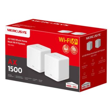 TP-Link Mercusys WL-Router Halo H60X Home Mesh WiFi System 2-Pack (HALO H60X(2-PACK)) thumbnail