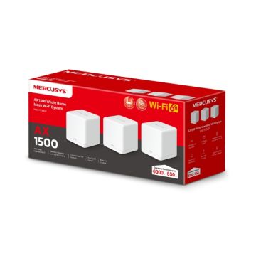 TP-Link Mercusys Halo H1500X(3-pack) AX1500 Mesh-System Wi-Fi 6 (HALO H1500X(3-PACK)) thumbnail