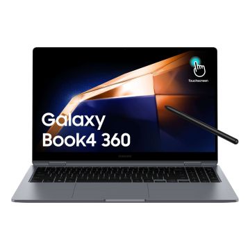 Samsung Galaxy Book4 360 Intel Core 7 150U Hybride (2-in-1) 39,6 cm (15.6") Touchscreen Full HD 16 GB LPDDR5x-SDRAM 512 GB SSD Wi-Fi 6E (802.11ax) Windows 11 Home Grijs (NP750QGK-KG1NL) thumbnail