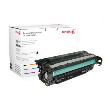 Xerox Zwarte toner cartridge. Gelijk aan HP CE250X. Compatibel met HP Colour LaserJet CM3530 MFP, Colour LaserJet CP3525