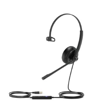 Yealink UH34 Lite Headset Bedraad Hoofdband Kantoor/callcenter Zwart (1308046) thumbnail