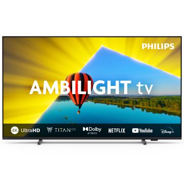 Philips 50PUS8079/12 tv 127 cm (50") 4K Ultra HD Smart TV Wifi Zwart 350 cd/m² (50PUS8079/12) thumbnail