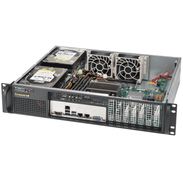 Super Micro Supermicro SC523 L-505B Rack-2U ATX 500 Watt Black (CSE-523L-505B) (CSE-523L-505B) thumbnail