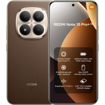 Xiaomi Redmi Note 15 Pro+ 5G Smartphone – 512 GB – 8 GB RAM – Mocha Brown (MZB0MJ6EU) thumbnail