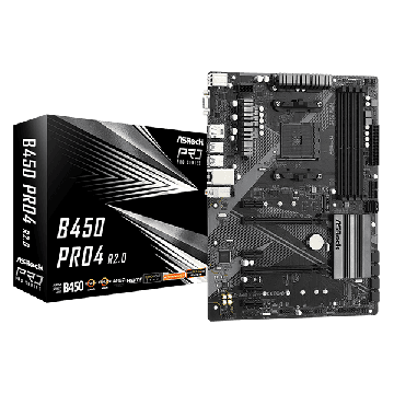 ASRock B450M Pro4 R2.0 (90-MXBEG0-A0UAYZ) thumbnail