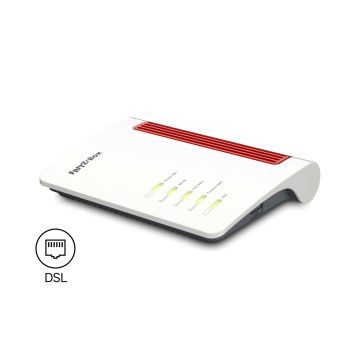 Box FRITZ 7630 EDITION INTERNATIONAL draadloze router 2.5 Gigabit Ethernet Dual-band (2.4 GHz / 5 GHz) Wit, Rood (20003149) thumbnail