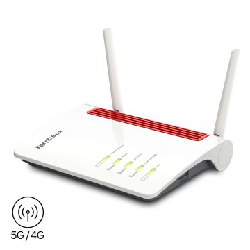 Box AVM 6850 5G v2 International draadloze router Gigabit Ethernet Dual-band (2.4 GHz / 5 GHz) Wit, Rood (20003181) thumbnail