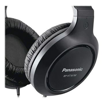 Panasonic Rp-ht161e-k Black Over-Ear Headphones (RP-HT161E-K) thumbnail